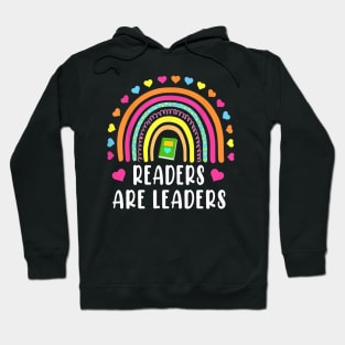 Readers Are Leaders  reading lover book lover Hoodie